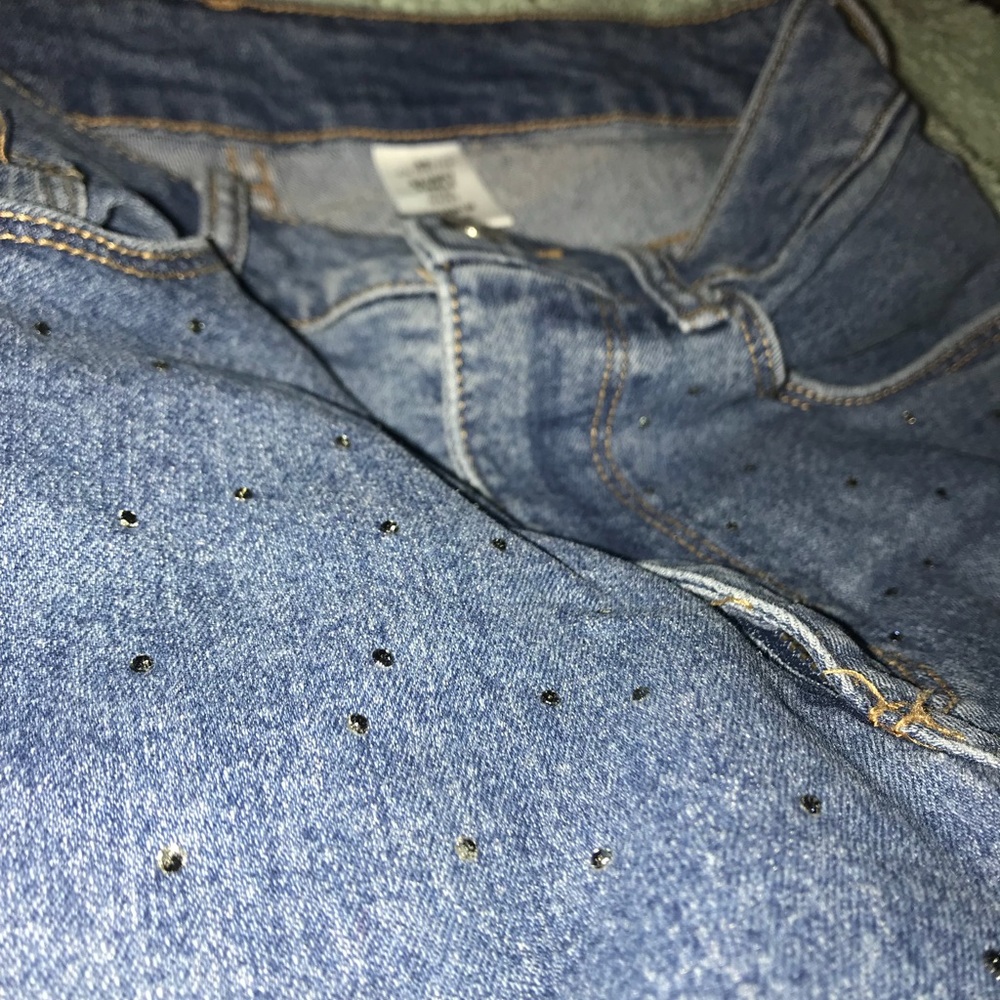 H&M Sparkly Rhinestone Jeans Size 29
